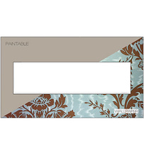 adorne® Custom 4-Gang Screwless Wall Plate, White Trim