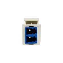 1-LC (2 fibers) fiber Keystone module, Blue adapter, Fog White Housing 1-LC (2 fibers) fiber Keystone module, Blue adapter, Fog White Housing