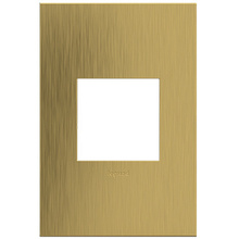 adorne® Brushed Satin Brass 1-Gang Screwless Wall Plate adorne® Brushed Satin Brass 1-Gang Screwless Wall Plate