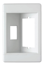 Single-Gang Recessed TV Box (Frame Only), White Single-Gang Recessed TV Box (Frame Only), White