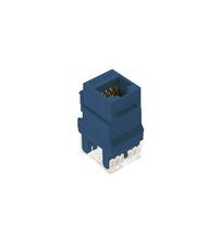 Category 5e RJ45 Keystone Connector, Blue Category 5e RJ45 Keystone Connector, Blue