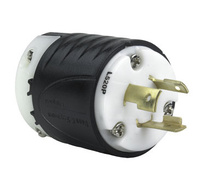20A NEMA Plug L520 - Black Back, White Front Body 20A NEMA Plug L520 - Black Back, White Front Body
