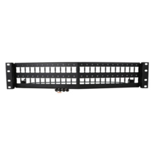 HDJ series 48 port 2 RU unloaded angled panel HDJ series 48 port 2 RU unloaded angled panel