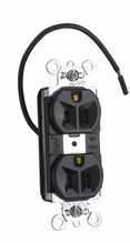 PlugTail® Split Circuit Spec Grade Receptacles, 15A, 125V, Black PlugTail® Split Circuit Spec Grade Receptacles, 15A, 125V, Black