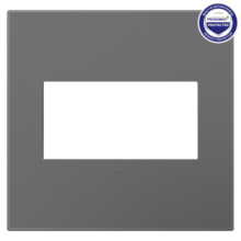 adorne® Magnesium 2-Gang Screwless Wall Plate with Microban® adorne® Magnesium 2-Gang Screwless Wall Plate with Microban®