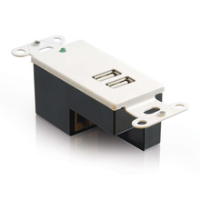 2-Port USB 1.1 Over Cat5 Superbooster™ Extender Wall Plate Receiver 2-Port USB 1.1 Over Cat5 Superbooster™ Extender Wall Plate Receiver