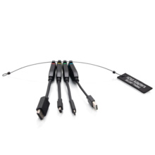 Universal 4K HDMI® Dongle Adapter Ring including Color Coded Mini DisplayPort™, DisplayPort, USB-C®, and USB-A Male to USB-C Female Adapters with Antimicrobial Protection Technology Universal 4K HDMI® Dongle Adapter Ring including Color Coded Mini DisplayPort™, DisplayPort, USB-C®, and USB-A Male to USB-C Female Adapters with Antimicrobial Protection Technology