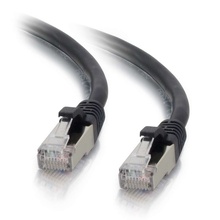 1ft (0.3m) Cat6 Snagless Shielded (STP) Ethernet Network Patch Cable - Black 1ft (0.3m) Cat6 Snagless Shielded (STP) Ethernet Network Patch Cable - Black