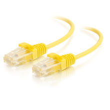 Q-Series Patch Cords, Cat6A, Reduced Diameter, Yellow, 15ft