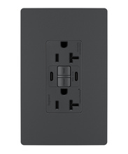 Discontinued - Discontinued - radiant 20A Tamper-Resistant Self-Test GFCI USB Type-CC Outlet
