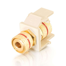 Snap-In Red Banana Jack F/F Keystone Insert Module - Ivory Snap-In Red Banana Jack F/F Keystone Insert Module - Ivory