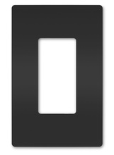 radiant® 1-Gang Screwless Wall Plate, Black