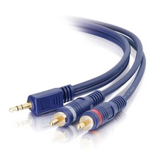 50ft (15.2m) Velocity™ One 3.5mm Stereo Male to Two RCA Stereo Male Y-Cable 50ft (15.2m) Velocity™ One 3.5mm Stereo Male to Two RCA Stereo Male Y-Cable