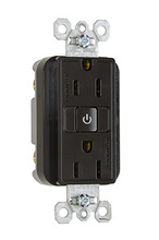 PLUGLOAD RF REC 15A HALF CTL BR PLUGLOAD RF REC 15A HALF CTL BR