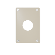 Mighty Mac™ WPP Series 1-Gang 14-Ga Stainless Steel Wall Plate, Round, Ivory