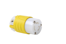 15A NEMA L515 Connector - Yellow Back, White Front Body, Corrosion-Resistant 15A NEMA L515 Connector - Yellow Back, White Front Body, Corrosion-Resistant