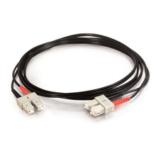 6.6ft (2m) SC-SC 62.5/125 OM1 Duplex Multimode PVC Fiber Optic Cable - Black 6.6ft (2m) SC-SC 62.5/125 OM1 Duplex Multimode PVC Fiber Optic Cable - Black