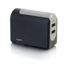 2-Port USB Wall Charger - AC to USB Adapter, 5V 4.8A Output 2-Port USB Wall Charger - AC to USB Adapter, 5V 4.8A Output