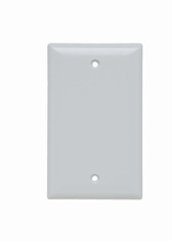 1-Gang Thermoset Wall Plate, Blank, Box Mounted, White 1-Gang Thermoset Wall Plate, Blank, Box Mounted, White