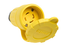 Turnlok® 29W74 Watertight NEMA 4X/6P Locking Connector,Yellow Turnlok® 29W74 Watertight NEMA 4X/6P Locking Connector,Yellow