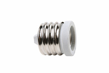250V, 600W Mogul to Medium Socket Adapter, White
