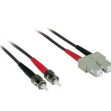 Discontinued - 6.6ft (2m) SC-ST 62.5/125 OM1 Duplex Multimode PVC Fiber Optic Cable - Black