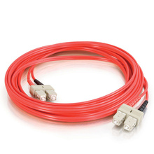 16.4ft (5m) SC-SC 62.5/125 OM1 Duplex Multimode PVC Fiber Optic Cable - Red 16.4ft (5m) SC-SC 62.5/125 OM1 Duplex Multimode PVC Fiber Optic Cable - Red