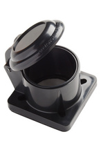 Series 16 Panel-Mount NEMA 3R Flip-Lid Cover, Black Series 16 Panel-Mount NEMA 3R Flip-Lid Cover, Black