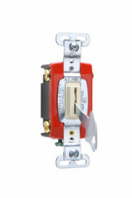 Industrial Extra Heavy Duty Specification Grade Lock Switch Back and Side Wire, Ivory