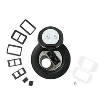 4AT Prewired Dual Service Controlled Receptacle Evolution™ Poke-Thru Device-Black 4AT Prewired Dual Service Controlled Receptacle Evolution™ Poke-Thru Device-Black