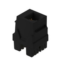 6P6C Keystone Connector, Black