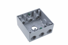 Weatherproof Two Gang Box, Gray Weatherproof Two Gang Box, Gray