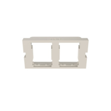 SERIES II HDJ ADAPTER BEZEL, 2 PORT, 1 UNIT, 10PK, FOG WHITE
