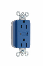 Discontinued - PlugTail® Extra Heavy Duty Surge Protective Duplex Receptacle, Blue