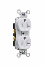 20A 125V Construction Spec-Grade Tamper-Resistant Duplex Receptacle, Back and Side Wire, White 20A 125V Construction Spec-Grade Tamper-Resistant Duplex Receptacle, Back and Side Wire, White
