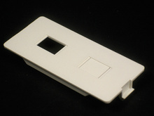 5500 Dual RJ11/RJ45 Connector Faceplate Fitting 5500 Dual RJ11/RJ45 Connector Faceplate Fitting