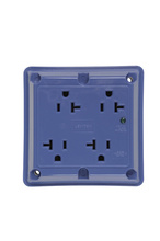 Discontinued - Specification Grade TVSS Quad Receptacle, Blue