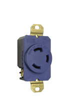 30A NEMA L530 Single Receptacle, Blue 30A NEMA L530 Single Receptacle, Blue