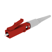 Infinium Keyed LC Splice-On Connector (SOC) For 900 Micron Fiber, 9/125 Single-Mode OS2 Red