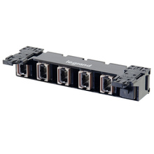 HDJ Series 6 MPO Fiber Adapter Panel,  Aligned Key - Slate/Gray HDJ Series 6 MPO Fiber Adapter Panel,  Aligned Key - Slate/Gray