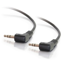 1.5ft (0.46m) 3.5mm Right Angled M/M Stereo Audio Cable 1.5ft (0.46m) 3.5mm Right Angled M/M Stereo Audio Cable