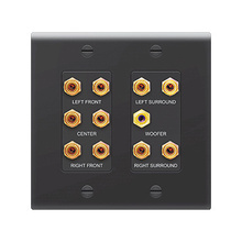5.1 Home Theater Outlet Straps, Black 5.1 Home Theater Outlet Straps, Black