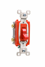 Industrial Extra Heavy Duty Specification Grade Switch, Lighted When On, Back and Side Wire, Red Industrial Extra Heavy Duty Specification Grade Switch, Lighted When On, Back and Side Wire, Red