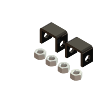 CLOSED CLIP KIT 2 CLIPS - 4 NUTS - BK CLOSED CLIP KIT 2 CLIPS - 4 NUTS - BK