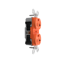 PowerHold™ Duplex Receptacle, 20A, Orange