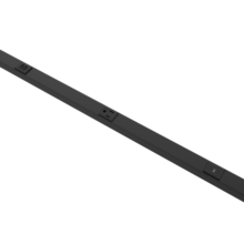 5' Plugmold Multioutlet System with USB-C and USB-A, Black
