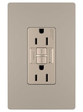 radiant® Tamper-Resistant 15A Duplex Self-Test GFCI Receptacles with SafeLock® Protection, Nickel