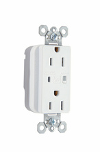 Discontinued - Discontinued - PlugTail® Extra Heavy Duty Surge Protective Duplex Receptacle, White