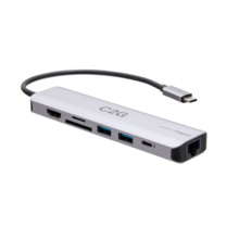 USB-C® to HDMI®, USB-A, SD Card Reader, Ethernet, and USB-C® Mini Docking Station – 4K 60Hz-Gray USB-C® to HDMI®, USB-A, SD Card Reader, Ethernet, and USB-C® Mini Docking Station – 4K 60Hz-Gray