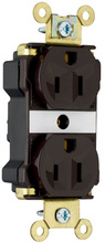 Industrial Extra Heavy Duty Spec Grade Receptacles, Back and Side Wire, 15A, 125V, Brown Industrial Extra Heavy Duty Spec Grade Receptacles, Back and Side Wire, 15A, 125V, Brown